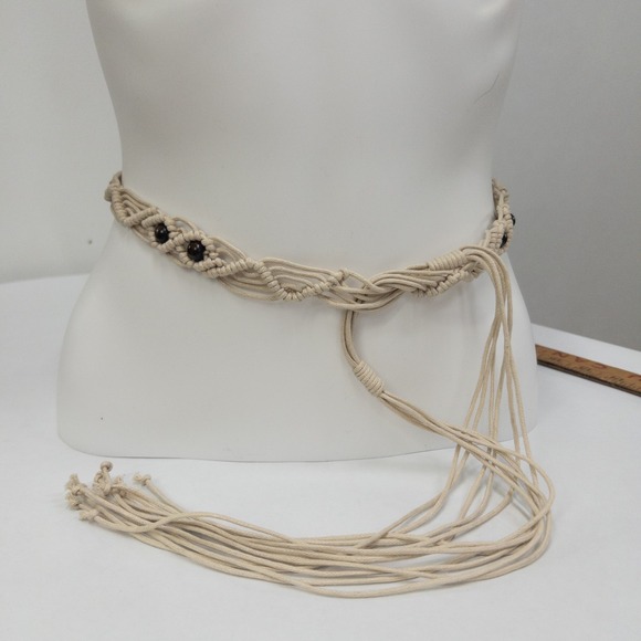 Accessories - Boho Macrame Beaded Tassel Belt Festival Hippie Western Revival‎ Accessory